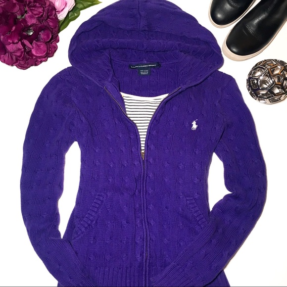 Polo Ralph Lauren Tops - Ralph Lauren Polo Hoodie Sweater - Size XL Purple